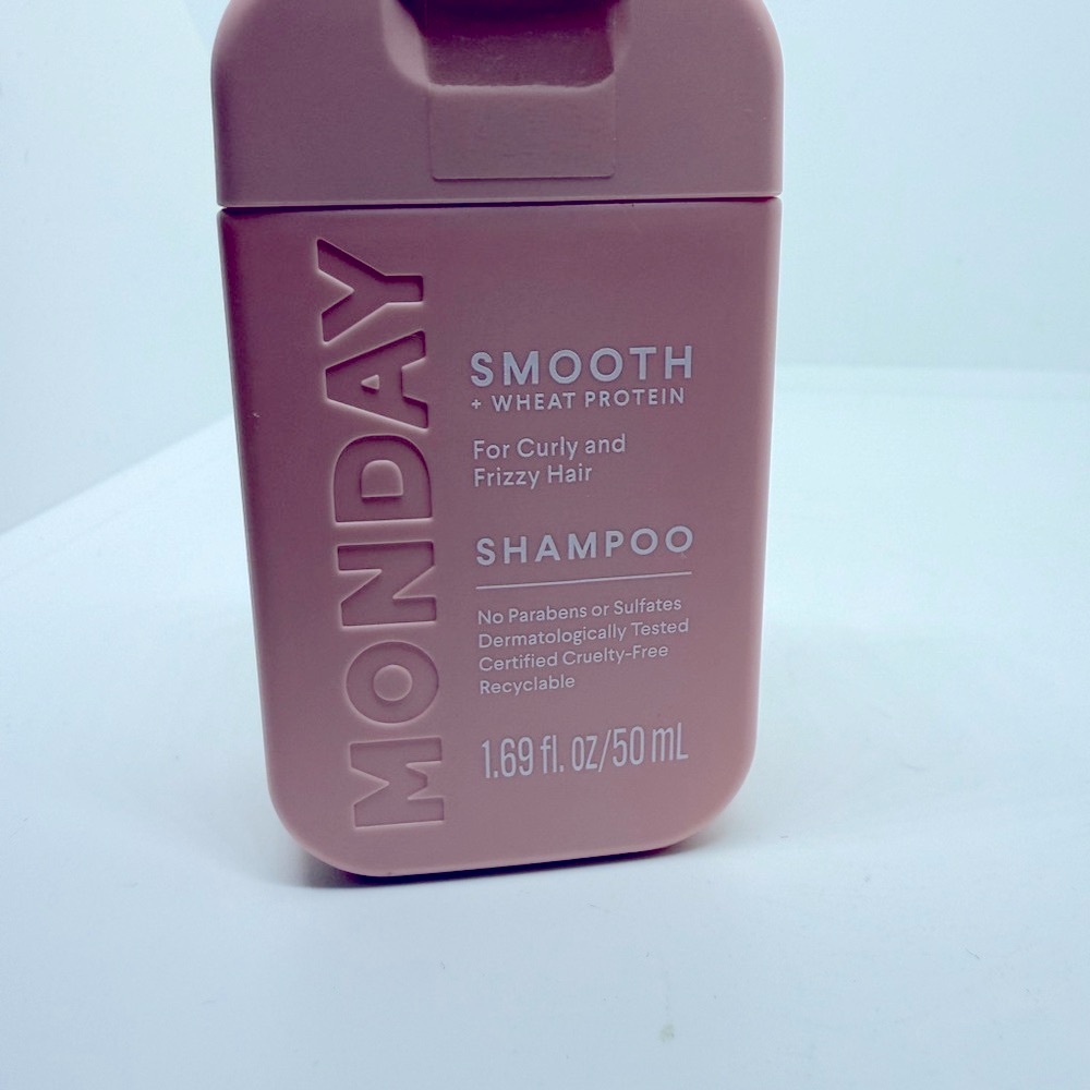 MONDAY Smooth Shampoo Mini Travel Size for Curly and Frizzy Hair
